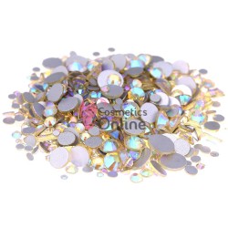 Strasuri din Cristale 100 bucati SC133 Pink-Gold cu Reflexii 2.0mm 